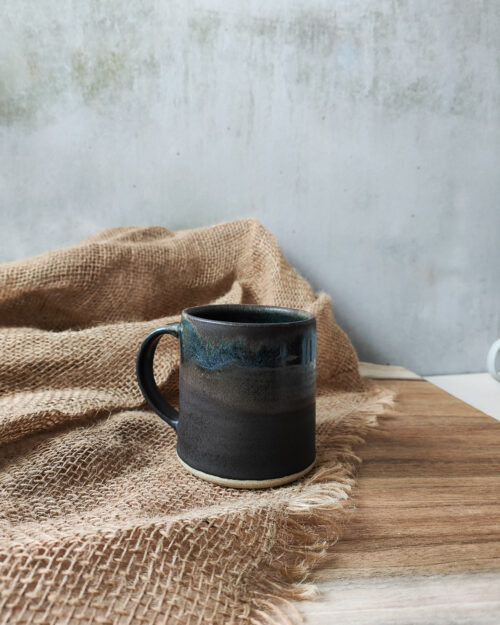 Neo Handmade Mug Charcoal Iron Blue