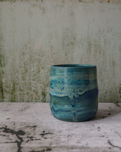 Neo Mottled Blue Vase